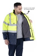 5+1 Reflektörlü Kaban Hi-Vis Kışlık - Görsel 2