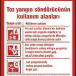 Yangın Söndürücü Kullanımı-Toz